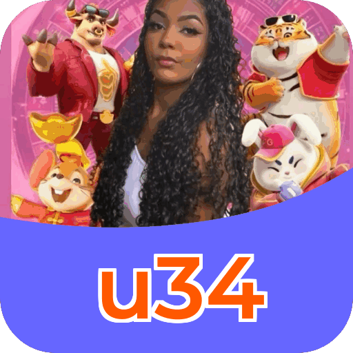 Catálogo slots u34 mostrando top jogos Gates Olympus Sweet Bonanza Fortune Tiger Big Bass volatilidade RTP